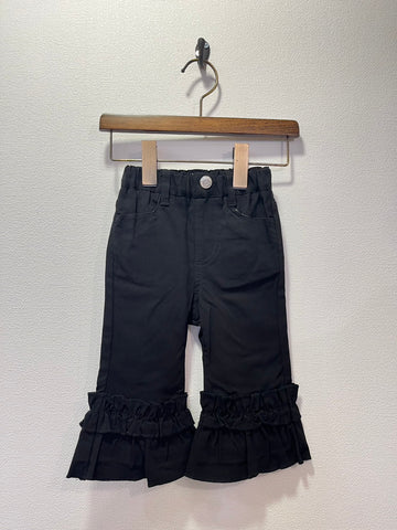 NEEDLE WORKS/NeWo Suso Ruffle Pants (BLACK) [3225120]