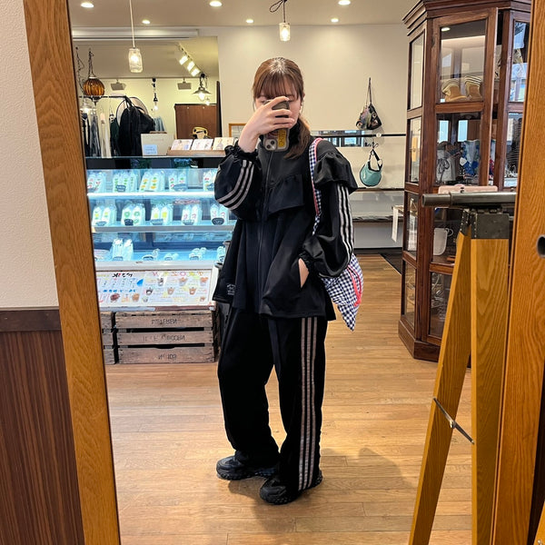 NEEDLE WORKS/NeWo Ruffle Track Jacket (BLACK) [3225111]