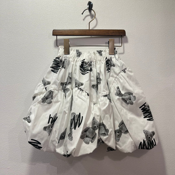 frankygrow/Franky Grow GRAFFITIED BEAR BALLOON SKIRT (WHITE) 25FWBT-388