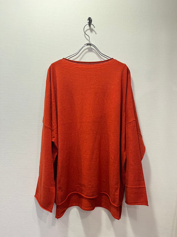 TANG COTTON CASHMERE knit cut and sew (blood orange) 2320000