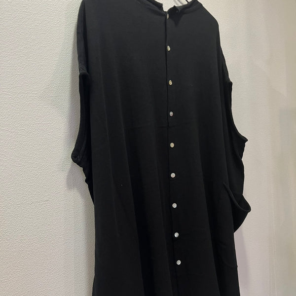 TANG COTTON CASHMERE 2Way Knit Vest (Black) 2320200