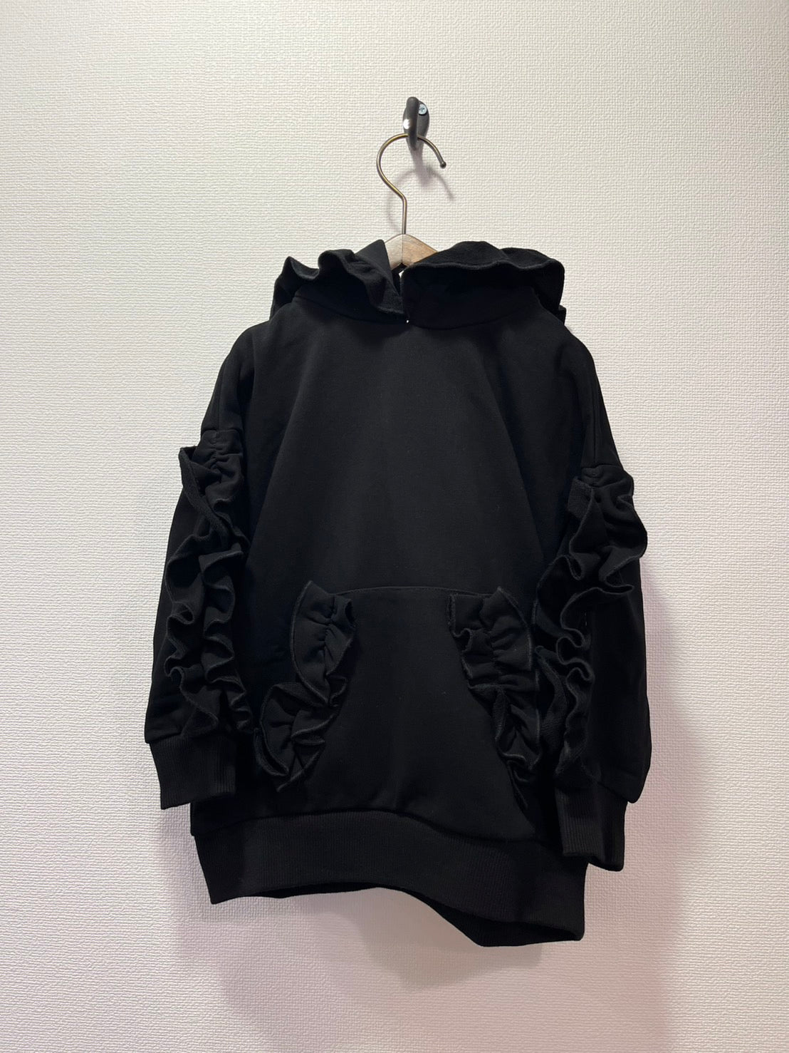 NEEDLE WORKS/ Needle Works NeWo Frill Hoodie (BLACK) [3225212]