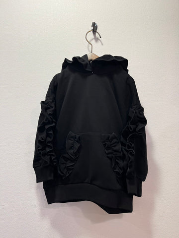 NEEDLE WORKS/ Needle Works NeWo Frill Hoodie (BLACK) [3225212]