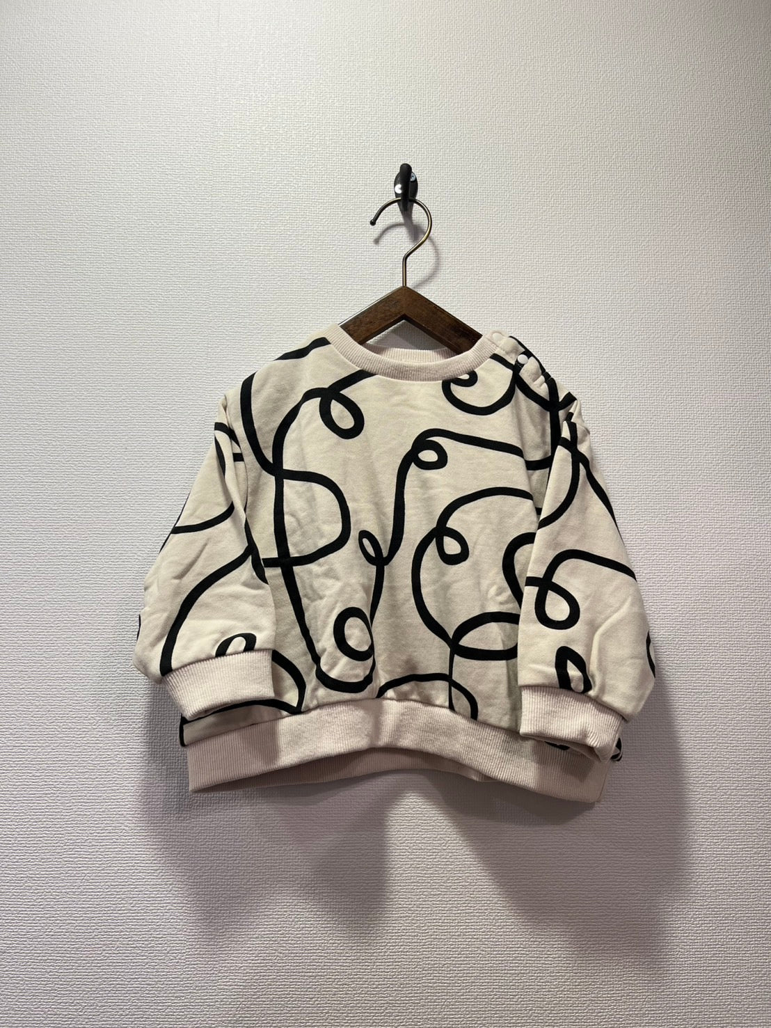 NEEDLE WORKS/ Needle Works NeWo Guruguru pattern sweatshirt (OFFWHITE) [3225402]