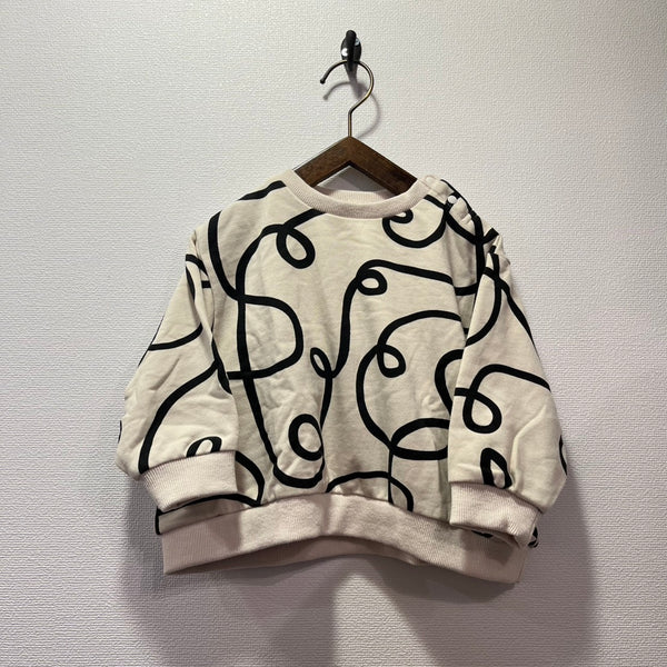 NEEDLE WORKS/ Needle Works NeWo Guruguru pattern sweatshirt (OFFWHITE) [3225402]