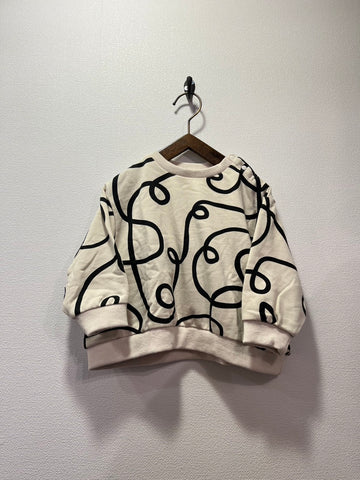 NEEDLE WORKS/ Needle Works NeWo Guruguru pattern sweatshirt (OFFWHITE) [3225402]