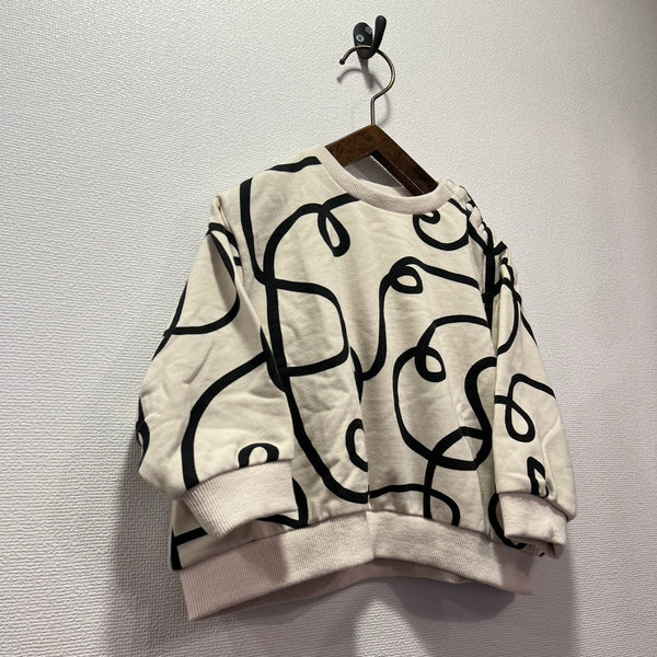 NEEDLE WORKS/ Needle Works NeWo Guruguru pattern sweatshirt (OFFWHITE) [3225402]