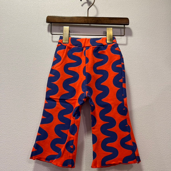 NEEDLE WORKS/NeWo Unewune pattern flare leggings (RED) [3225405]