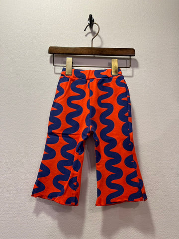 NEEDLE WORKS/NeWo Unewune pattern flare leggings (RED) [3225405]