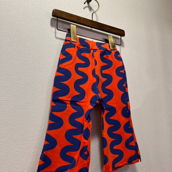 NEEDLE WORKS/NeWo Unewune pattern flare leggings (RED) [3225405]