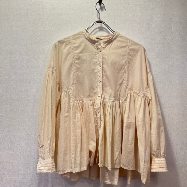 tumugu / tumugu fluffy cotton blouse (ivory) TB25402