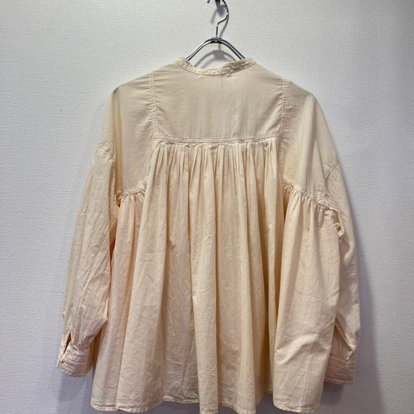 tumugu / tumugu fluffy cotton blouse (ivory) TB25402
