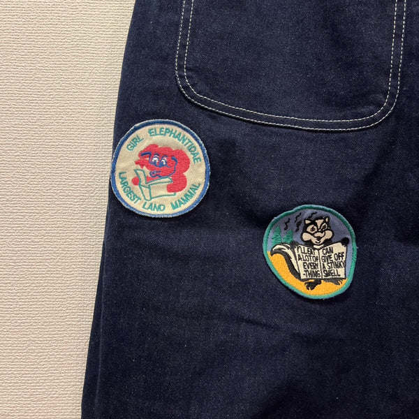 NEEDLE WORKS/ NEEDLE WORKS emblem curve denim pants (INDIGONAVY) [2225204W]