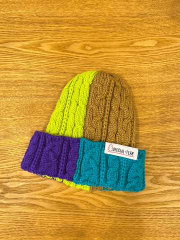 NEEDLE WORKS/ NEEDLE WORKS OFFICIALTEAM Crazy Color Knit Cap (BROWN) [1225351]