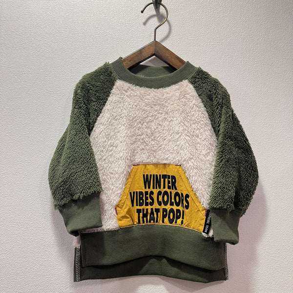 NEEDLE WORKS/ NEEDLE WORKS OFFICIALTEAM Double Boa Pocket Raglan Pullover (IVORY) [1225320]