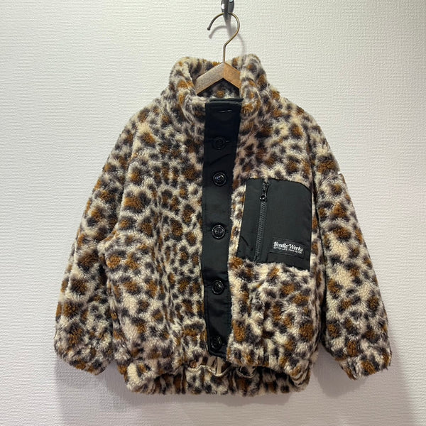 NEEDLE WORKS/ WORKS Leopard Fleece Jumper (BEIGE) [2225200]