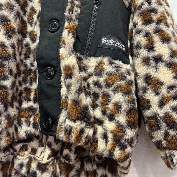 NEEDLE WORKS/ WORKS Leopard Fleece Jumper (BEIGE) [2225200]