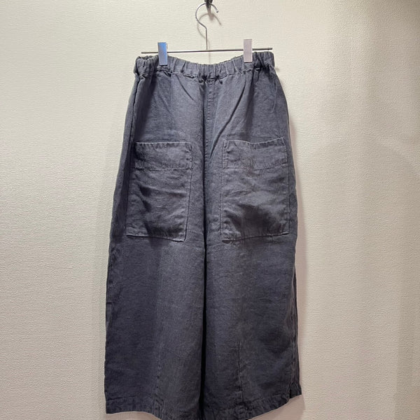 tumugu / Tumugu Soli linen 8/4 length pants (purple) TB20403a-WA