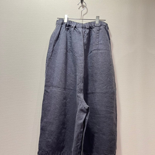 tumugu / Tumugu Soli linen 8/4 length pants (purple) TB20403a-WA
