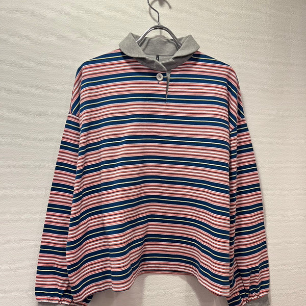 TANG American dry multi-border polo shirt (navy) 2325030ES