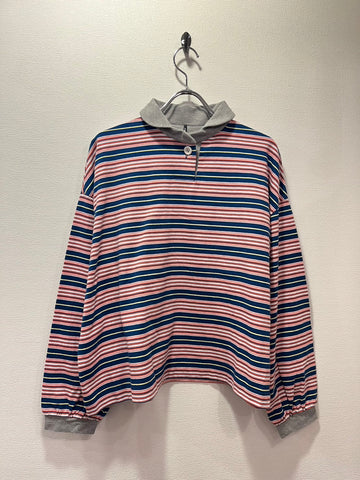 TANG American dry multi-border polo shirt (navy) 2325030ES