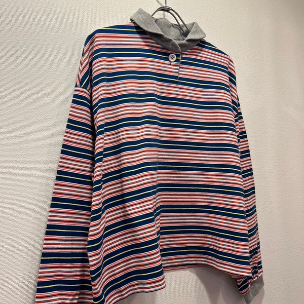 TANG American dry multi-border polo shirt (navy) 2325030ES