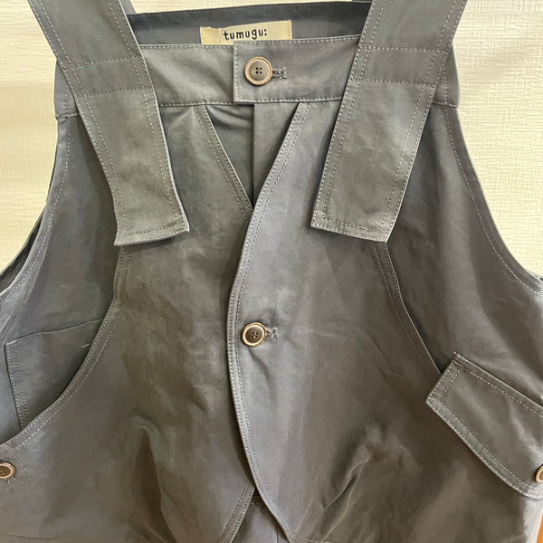 tumugu /旋棉尼龙沙龙（SLATE GRAY） TB25433