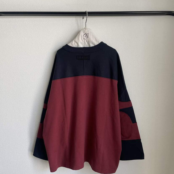 GRIS/Guri/Football long sleeve tee (burgundu) GR25awcu003