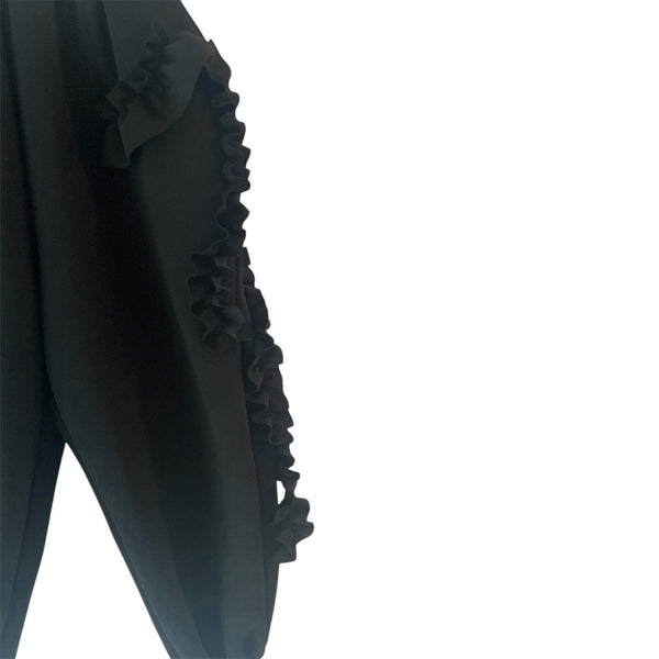 frankygrow/Frankygrow VORIOUS FRILL DOUBLE AIR PANTS (BLACK) 25FWBT-384