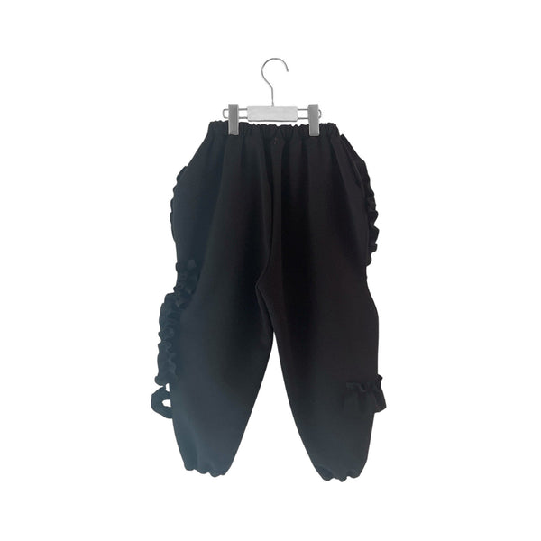 frankygrow/Frankygrow VORIOUS FRILL DOUBLE AIR PANTS (BLACK) 25FWBT-384
