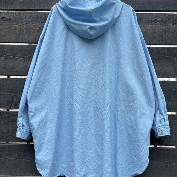 SALE / セール 30%OFF nachukara/ナチュカラ　フーディシャツ（ブルー）　nk135248