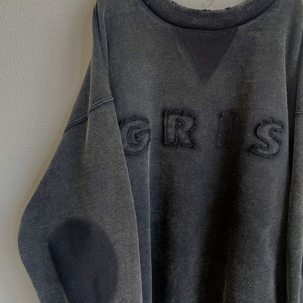 GRIS/グリ/  Relief sweat  GR24AW-CU001 BLACK