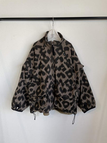 GRIS/グリ/  Leopard Flaase Big Pocket Blouson GR24AW-JK005 GREIGE