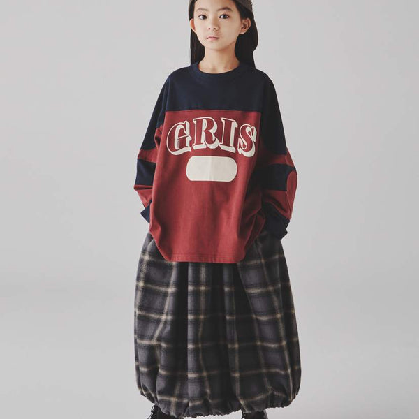 GRIS/Guri/Football long sleeve tee (burgundu) GR25awcu003