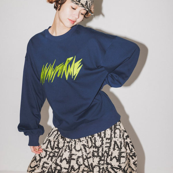 nunuforme hand-painted nunuforme logo nt24-002-09 (navy)