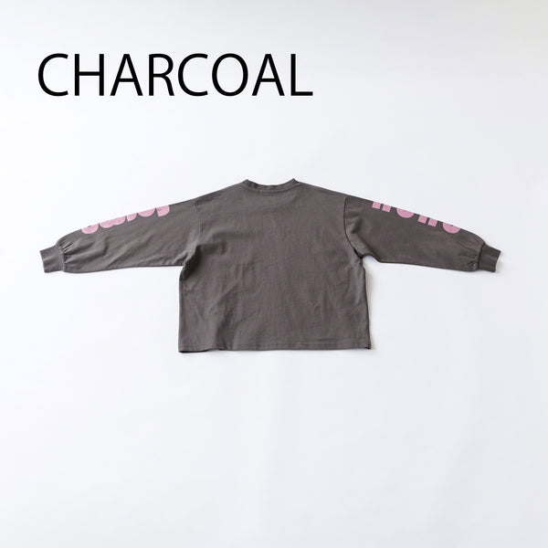 25aw Nunuforme Sleeve Print T nt2400704 (Charcoal)