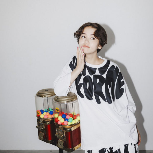 25awヌヌフォルム/nunuforme　ブレインロゴプリントT　　[nt25-005-07A] white