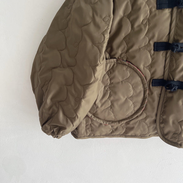 frankygrow/フランキーグロウ Wata KUMA GURUGURU QUILTING CHINA BLOUSON(OLIVE) 24FWot-115