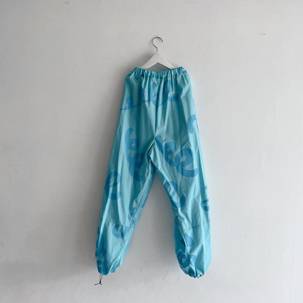 frankygrow/フランキーグロウ ORG.PT GURUGURU  SIDE GATHERED PANTS(BLUE) 24FWBT-356