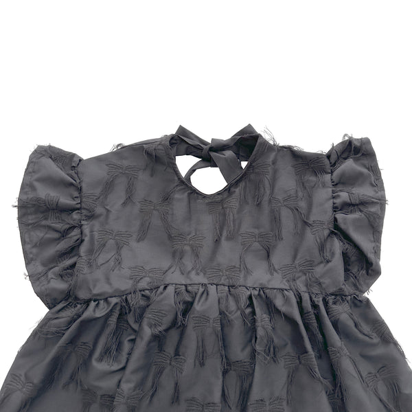 UNIONINI/ユニオニーニ/ ribbon blouse（black)bl024