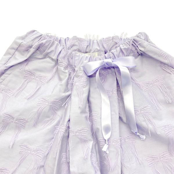 UNIONINI/ユニオニーニ/ ribbon short pants（pale purple)pt086