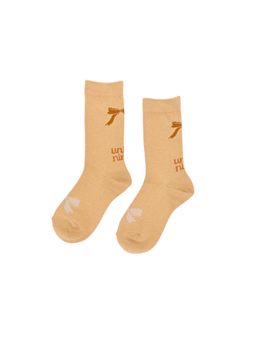 予約 UNIONINI/ユニオニーニ/ ribbon socks(orange)ac091