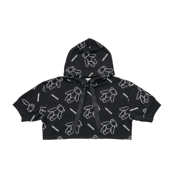 UNIONINI/ユニオニーニ/ teddybear hoodie（black)cs072
