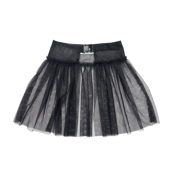 UNIONINI/ユニオニーニ/ tulle wrap skirt(black)ac088