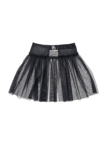 予約 UNIONINI/ユニオニーニ/ tulle wrap skirt(black)ac088