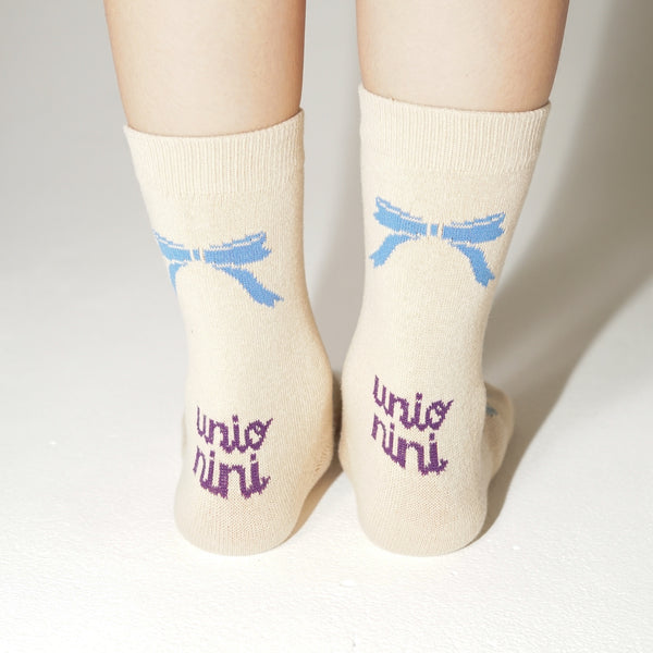 UNIONINI/ユニオニーニ/ ribbon socks(purple)ac091