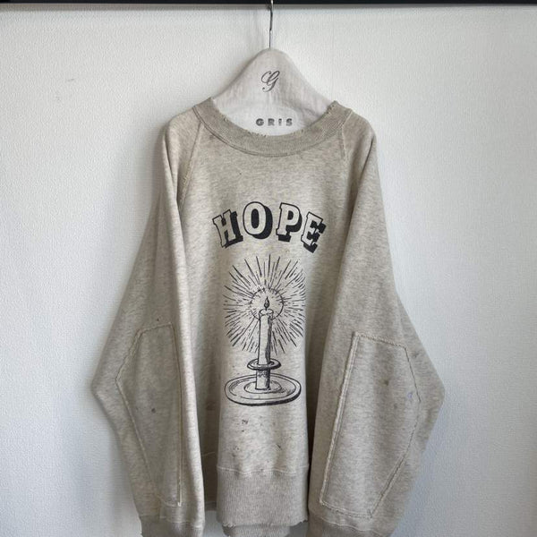 GRIS/グリ/  "HOPE" vintage sweat GR24AW-CU004B OATMEAL