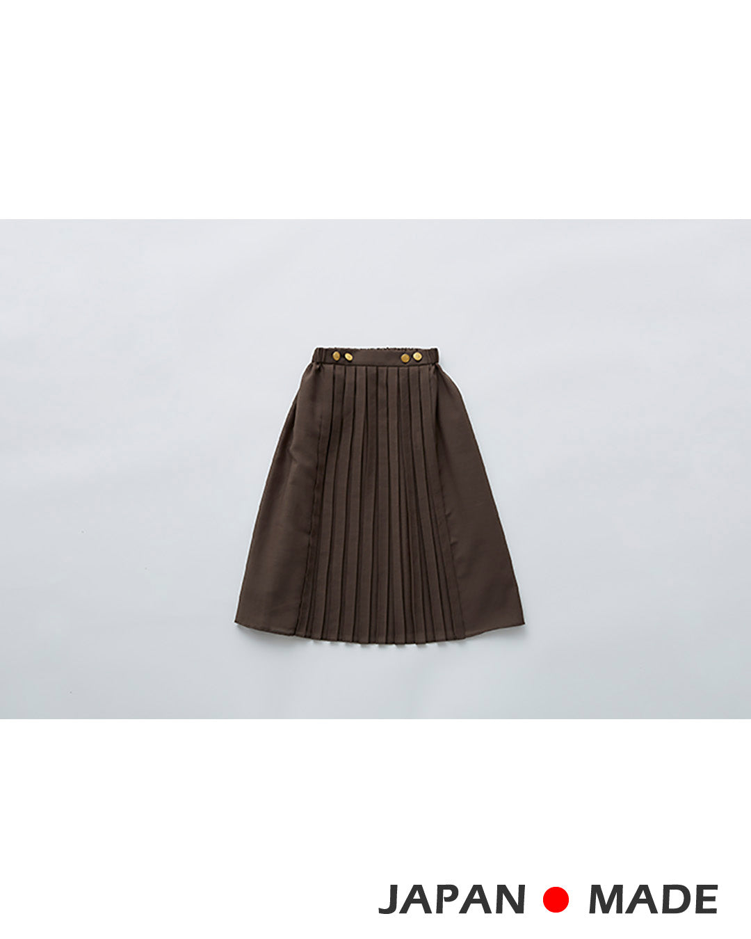Elfinfork/elfinfolk front pleats skirt (dark brown) elf111f14