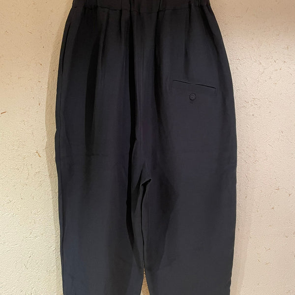Tumugu / Tsumug Acetate Cotton Pants (Black) TB21145