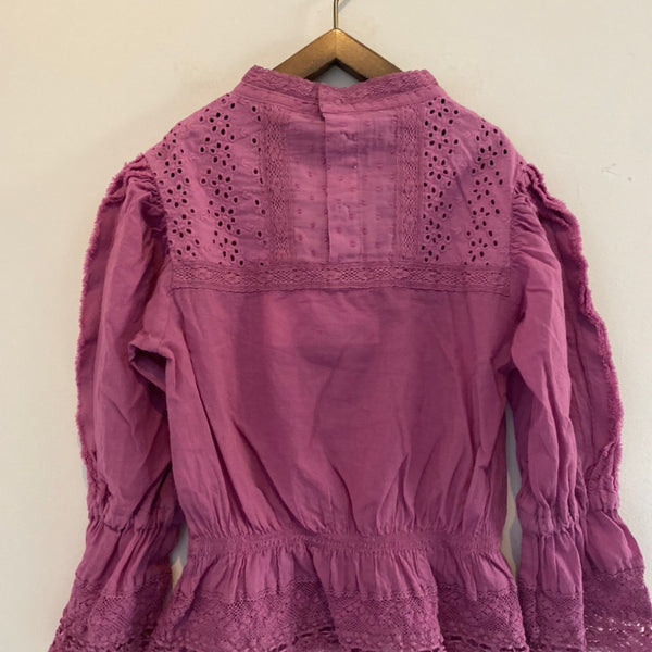 GOTOHOLLYWOOOD / GOTOHOHIWOD 1222102 Anti Clone Patchwork York Shirt Shirt (Purple)